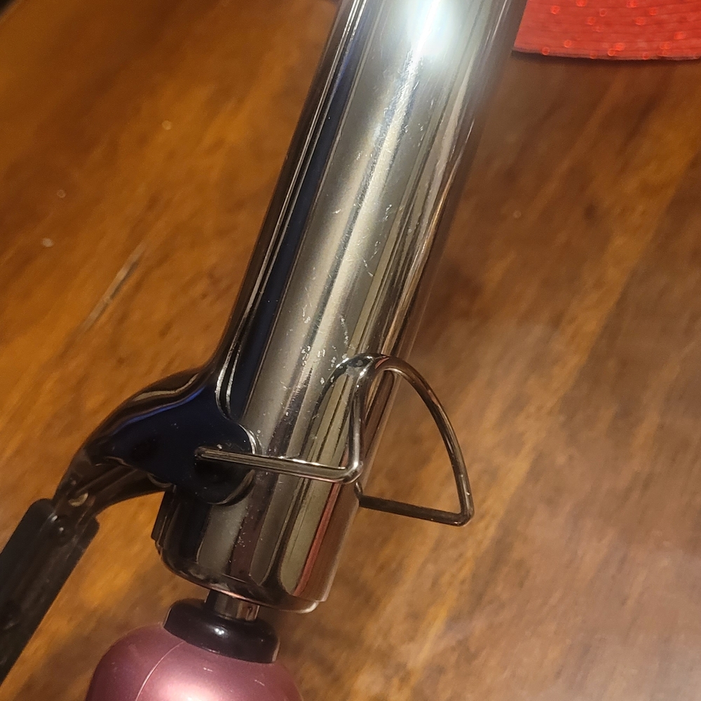 Pink and Silver Hair Curler